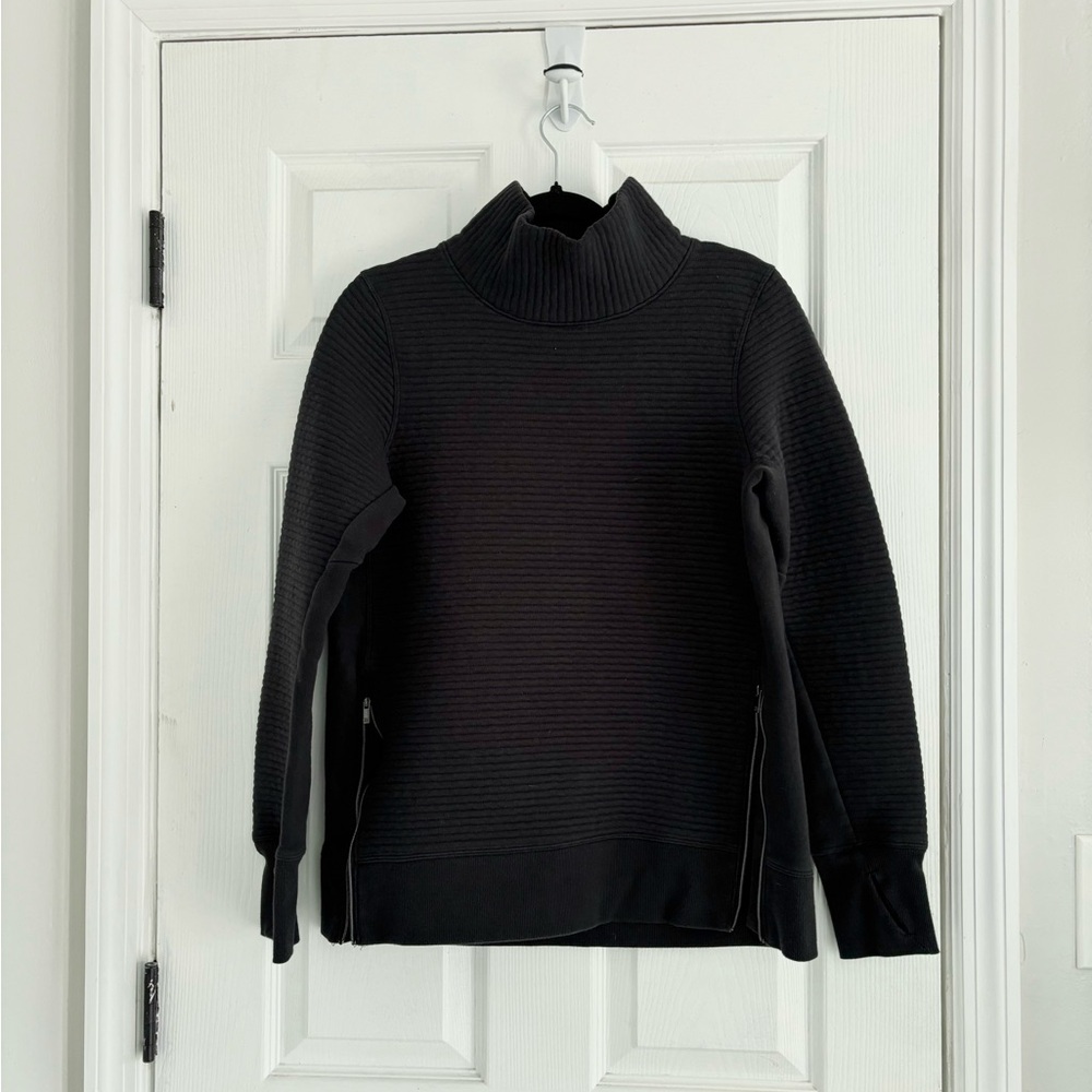 All In Motion Ribbed Funnel-Neck Sweatshirt
